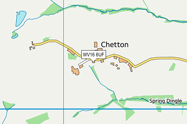 WV16 6UF map - OS VectorMap District (Ordnance Survey)