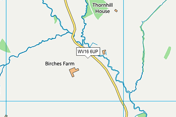 WV16 6UP map - OS VectorMap District (Ordnance Survey)