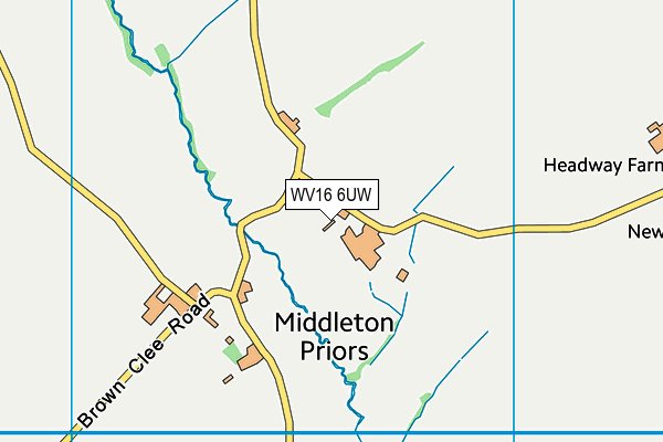 WV16 6UW map - OS VectorMap District (Ordnance Survey)