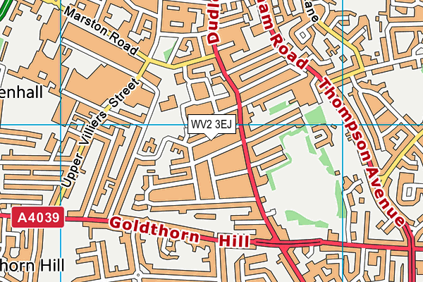 WV2 3EJ map - OS VectorMap District (Ordnance Survey) WV2 3EJ map - OS VectorMap District (Ordnance Survey)