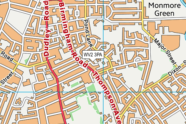 WV2 3PA map - OS VectorMap District (Ordnance Survey) WV2 3PA map - OS VectorMap District (Ordnance Survey)