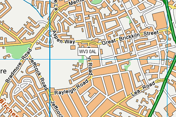 WV3 0AL map - OS VectorMap District (Ordnance Survey) WV3 0AL map - OS VectorMap District (Ordnance Survey)