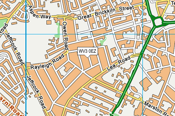 WV3 0EZ map - OS VectorMap District (Ordnance Survey) WV3 0EZ map - OS VectorMap District (Ordnance Survey)