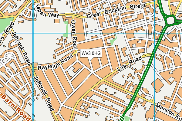 WV3 0HG map - OS VectorMap District (Ordnance Survey) WV3 0HG map - OS VectorMap District (Ordnance Survey)