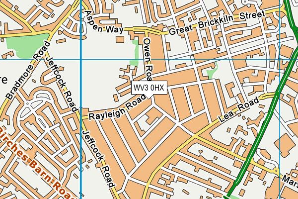 WV3 0HX map - OS VectorMap District (Ordnance Survey) WV3 0HX map - OS VectorMap District (Ordnance Survey)
