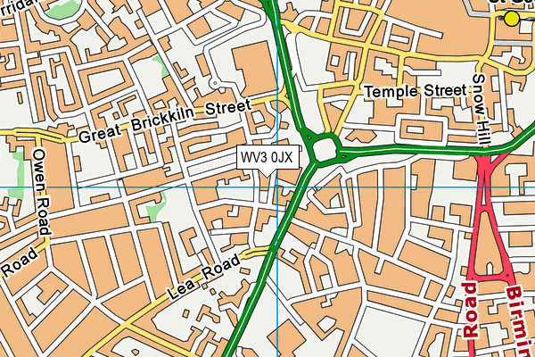 WV3 0JX map - OS VectorMap District (Ordnance Survey) WV3 0JX map - OS VectorMap District (Ordnance Survey)