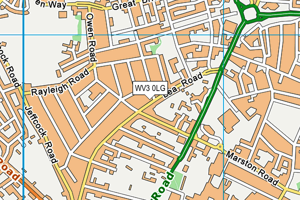 WV3 0LG map - OS VectorMap District (Ordnance Survey) WV3 0LG map - OS VectorMap District (Ordnance Survey)