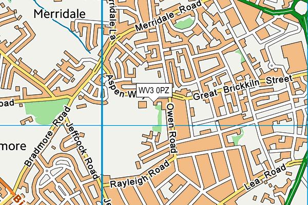 WV3 0PZ map - OS VectorMap District (Ordnance Survey) WV3 0PZ map - OS VectorMap District (Ordnance Survey)