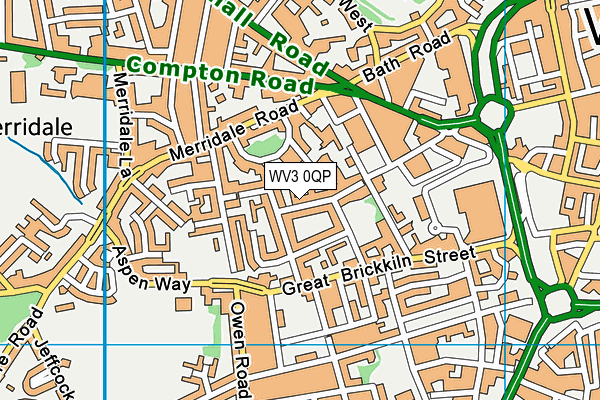 WV3 0QP map - OS VectorMap District (Ordnance Survey) WV3 0QP map - OS VectorMap District (Ordnance Survey)