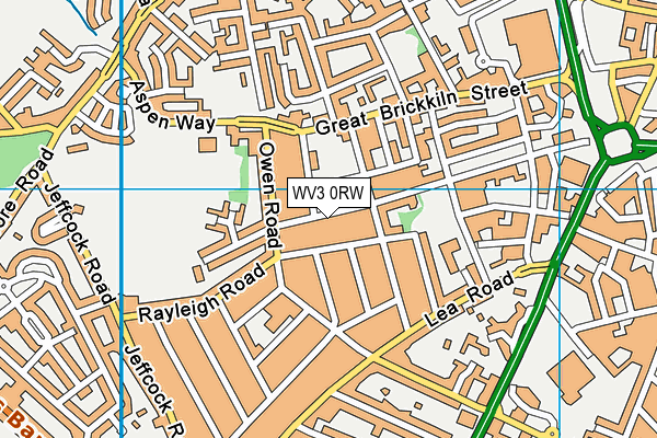 WV3 0RW map - OS VectorMap District (Ordnance Survey) WV3 0RW map - OS VectorMap District (Ordnance Survey)