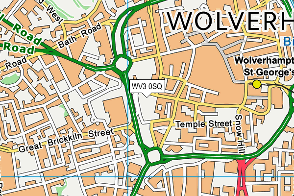 WV3 0SQ map - OS VectorMap District (Ordnance Survey) WV3 0SQ map - OS VectorMap District (Ordnance Survey)