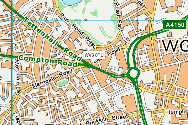 WV3 0TU map - OS VectorMap District (Ordnance Survey) WV3 0TU map - OS VectorMap District (Ordnance Survey)