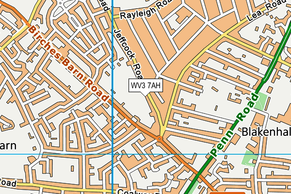 WV3 7AH map - OS VectorMap District (Ordnance Survey) WV3 7AH map - OS VectorMap District (Ordnance Survey)