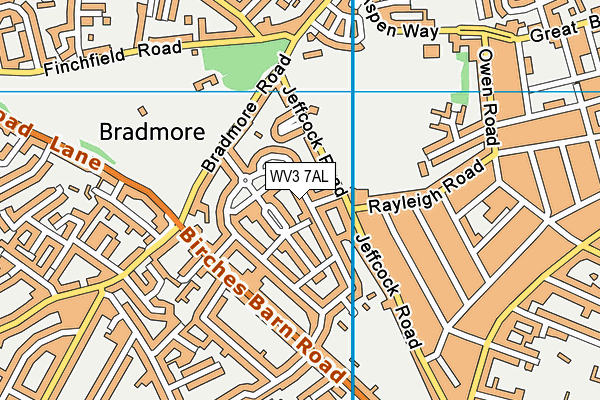 WV3 7AL map - OS VectorMap District (Ordnance Survey) WV3 7AL map - OS VectorMap District (Ordnance Survey)