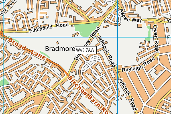 WV3 7AW map - OS VectorMap District (Ordnance Survey) WV3 7AW map - OS VectorMap District (Ordnance Survey)