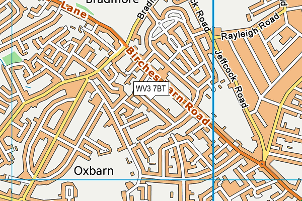 WV3 7BT map - OS VectorMap District (Ordnance Survey) WV3 7BT map - OS VectorMap District (Ordnance Survey)