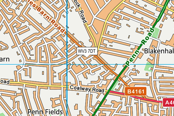 WV3 7DT map - OS VectorMap District (Ordnance Survey) WV3 7DT map - OS VectorMap District (Ordnance Survey)