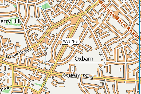 WV3 7HB map - OS VectorMap District (Ordnance Survey) WV3 7HB map - OS VectorMap District (Ordnance Survey)