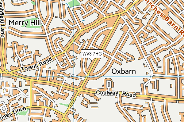 WV3 7HG map - OS VectorMap District (Ordnance Survey) WV3 7HG map - OS VectorMap District (Ordnance Survey)