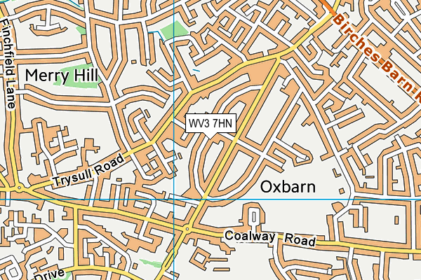 WV3 7HN map - OS VectorMap District (Ordnance Survey) WV3 7HN map - OS VectorMap District (Ordnance Survey)