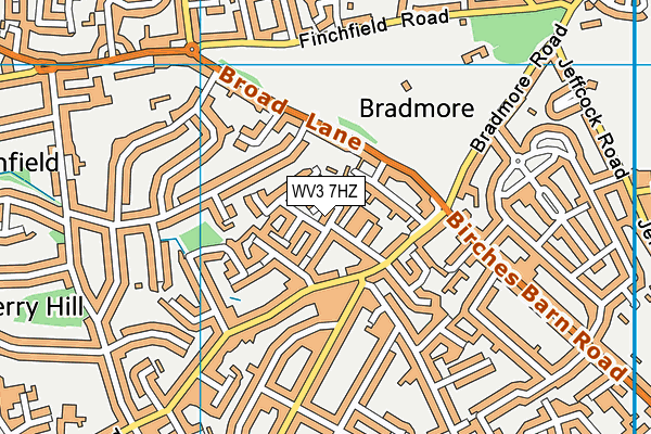 WV3 7HZ map - OS VectorMap District (Ordnance Survey) WV3 7HZ map - OS VectorMap District (Ordnance Survey)