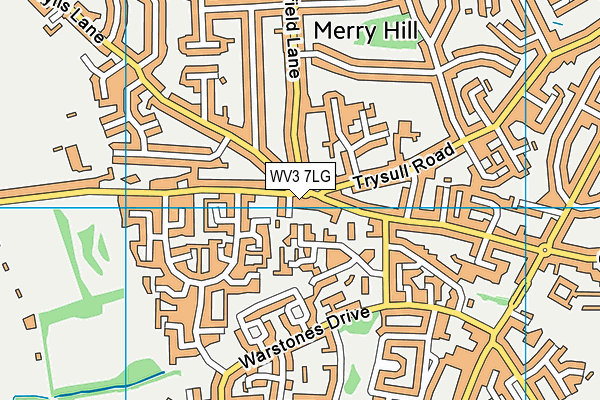 WV3 7LG map - OS VectorMap District (Ordnance Survey) WV3 7LG map - OS VectorMap District (Ordnance Survey)