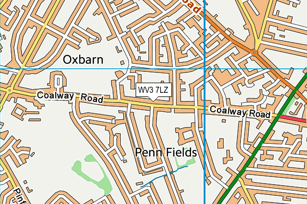 WV3 7LZ map - OS VectorMap District (Ordnance Survey) WV3 7LZ map - OS VectorMap District (Ordnance Survey)