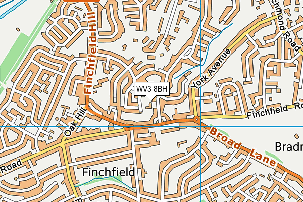 WV3 8BH map - OS VectorMap District (Ordnance Survey) WV3 8BH map - OS VectorMap District (Ordnance Survey)