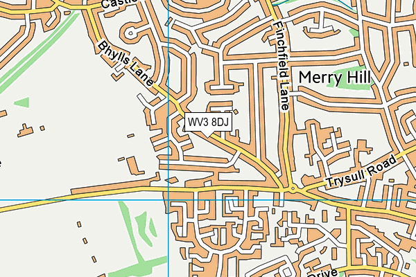 WV3 8DJ map - OS VectorMap District (Ordnance Survey) WV3 8DJ map - OS VectorMap District (Ordnance Survey)