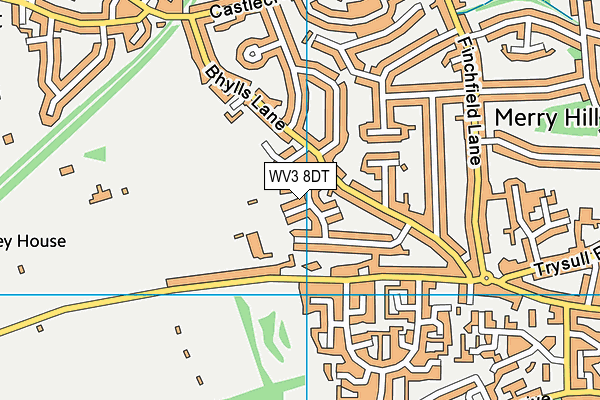 WV3 8DT map - OS VectorMap District (Ordnance Survey) WV3 8DT map - OS VectorMap District (Ordnance Survey)