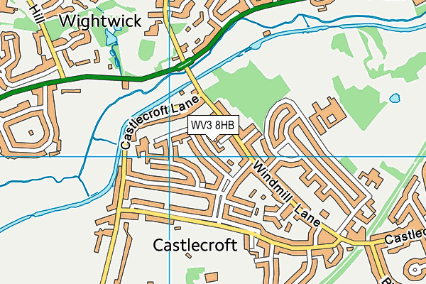 WV3 8HB map - OS VectorMap District (Ordnance Survey) WV3 8HB map - OS VectorMap District (Ordnance Survey)