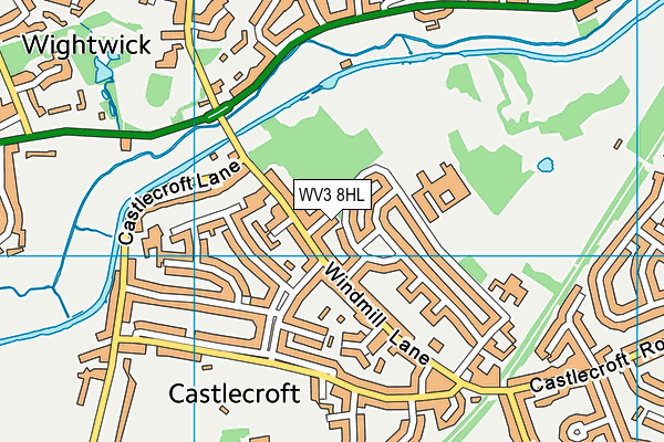 WV3 8HL map - OS VectorMap District (Ordnance Survey) WV3 8HL map - OS VectorMap District (Ordnance Survey)