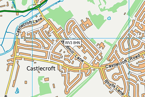 WV3 8HN map - OS VectorMap District (Ordnance Survey) WV3 8HN map - OS VectorMap District (Ordnance Survey)