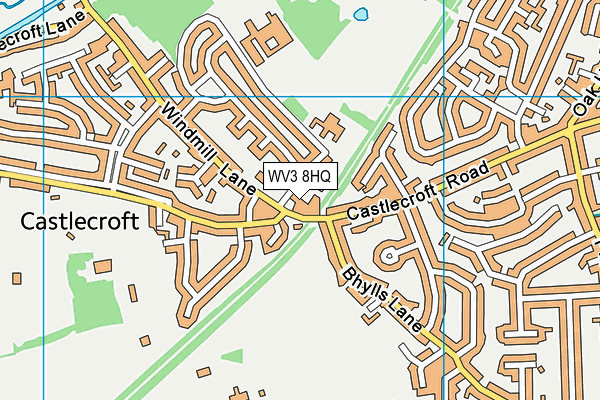 WV3 8HQ map - OS VectorMap District (Ordnance Survey) WV3 8HQ map - OS VectorMap District (Ordnance Survey)