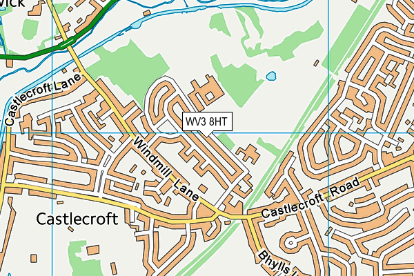 WV3 8HT map - OS VectorMap District (Ordnance Survey) WV3 8HT map - OS VectorMap District (Ordnance Survey)