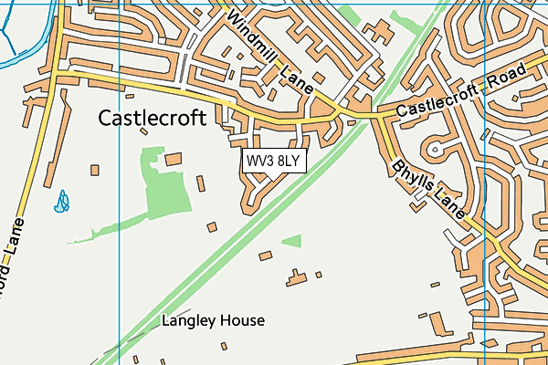 WV3 8LY map - OS VectorMap District (Ordnance Survey) WV3 8LY map - OS VectorMap District (Ordnance Survey)