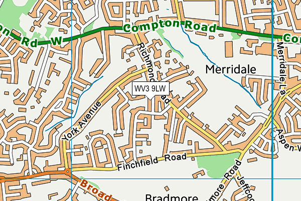 WV3 9LW map - OS VectorMap District (Ordnance Survey) WV3 9LW map - OS VectorMap District (Ordnance Survey)