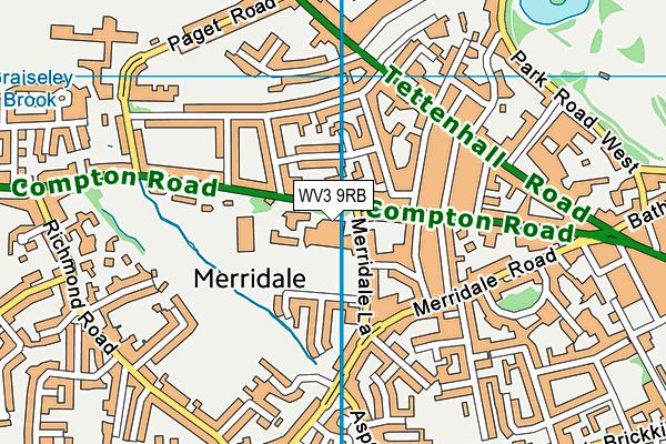 WV3 9RB map - OS VectorMap District (Ordnance Survey) WV3 9RB map - OS VectorMap District (Ordnance Survey)