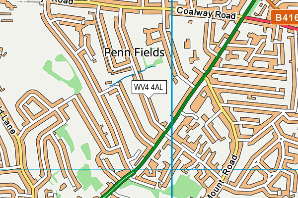 WV4 4AL map - OS VectorMap District (Ordnance Survey) WV4 4AL map - OS VectorMap District (Ordnance Survey)