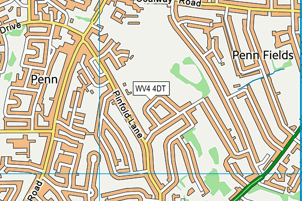 WV4 4DT map - OS VectorMap District (Ordnance Survey) WV4 4DT map - OS VectorMap District (Ordnance Survey)