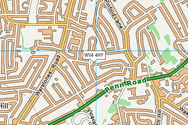 WV4 4HY map - OS VectorMap District (Ordnance Survey) WV4 4HY map - OS VectorMap District (Ordnance Survey)