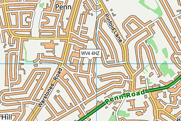 WV4 4HZ map - OS VectorMap District (Ordnance Survey) WV4 4HZ map - OS VectorMap District (Ordnance Survey)