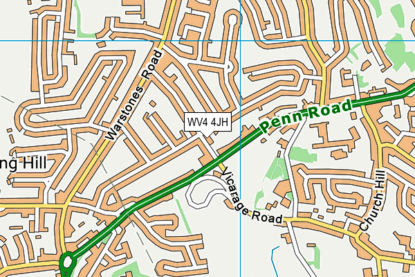 WV4 4JH map - OS VectorMap District (Ordnance Survey) WV4 4JH map - OS VectorMap District (Ordnance Survey)