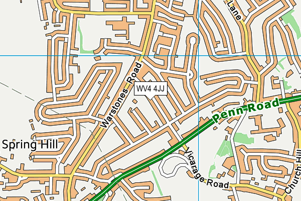 WV4 4JJ map - OS VectorMap District (Ordnance Survey) WV4 4JJ map - OS VectorMap District (Ordnance Survey)