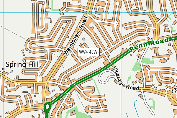 WV4 4JW map - OS VectorMap District (Ordnance Survey) WV4 4JW map - OS VectorMap District (Ordnance Survey)