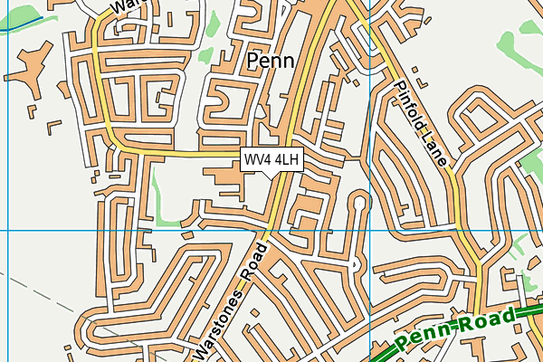 WV4 4LH map - OS VectorMap District (Ordnance Survey) WV4 4LH map - OS VectorMap District (Ordnance Survey)