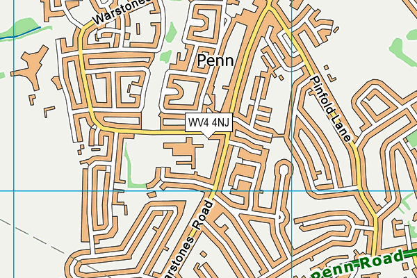WV4 4NJ map - OS VectorMap District (Ordnance Survey) WV4 4NJ map - OS VectorMap District (Ordnance Survey)
