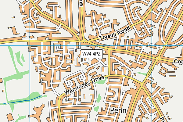 WV4 4PZ map - OS VectorMap District (Ordnance Survey) WV4 4PZ map - OS VectorMap District (Ordnance Survey)