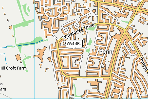 WV4 4RJ map - OS VectorMap District (Ordnance Survey) WV4 4RJ map - OS VectorMap District (Ordnance Survey)
