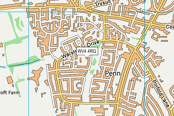 WV4 4RQ map - OS VectorMap District (Ordnance Survey) WV4 4RQ map - OS VectorMap District (Ordnance Survey)